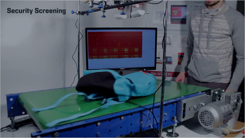 Demonstration of terahertz scanner