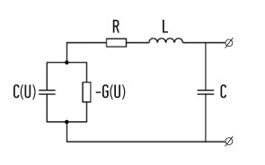 Simplified equivalent scheme of GD